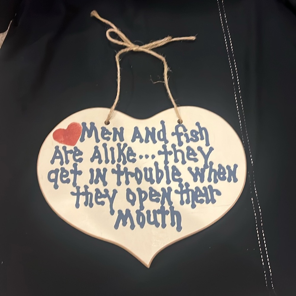 Heart wall hanging.